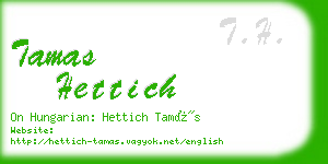 tamas hettich business card